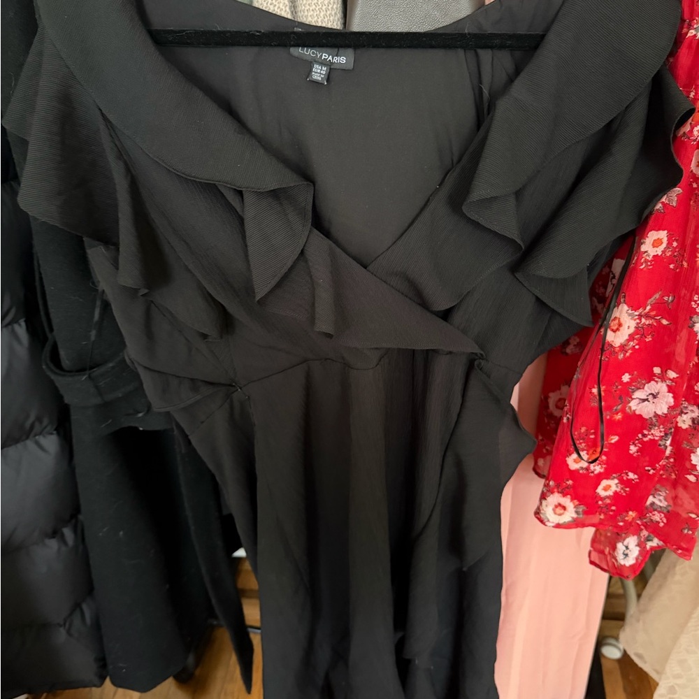 Black Ruffled Dress